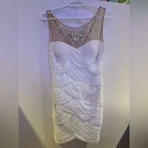 Adrianna Papell Jewell illusion dress. Size 4 read carefully